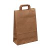 Tašky papírové plochá ucha - hnědá / 260 x 110 x 380 mm