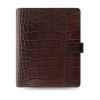 Diář Filofax Classic Croc - A5 / kaštanová