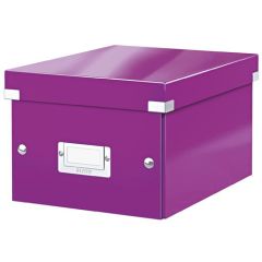 Archivační krabice, A5, lakový lesk, LEITZ Click&Store, fialová