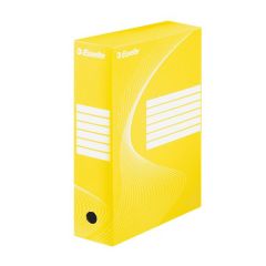Archivní box A4 / 100 mm, karton, ESSELTE Standard, žlutý