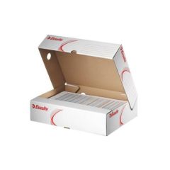 Archivní box A4/80 mm, karton, horizontální, ESSELTE Standard, bílý