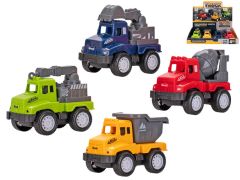 Auto stavební 9-10cm zpětný chod 4druhy 12ks v DBX