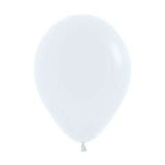 LUKY  Balón Solid 25 cm, bílý /100ks/