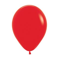 LUKY  Balón Solid 25 cm, červený /100ks/