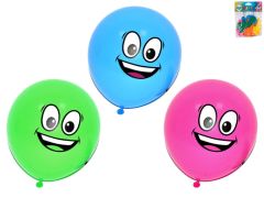 Balónky nafukovací s obličejem 10ks v sáčku