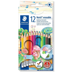 STAEDTLER  Barevné tužky s gumou, šestihranné, STAEDTLER 