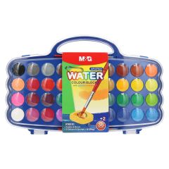 M&G  Barvy vodové 38 barev (30 mm) + paletka a štětec