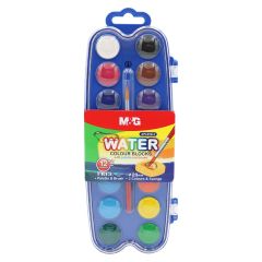 M&G  Barvy vodové M&G mini - 14 barev + štetec