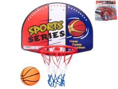 Basketbalový koš 47,5x28x35,5cm s míčem 2druhy v sáčku