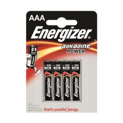 Baterie, AAA mikro, 4ks, ENERGIZER Alkaline Power