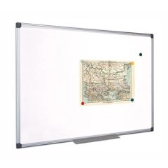 Bílá, magnetická, utíratelná tabule, hliníkový rám, 100 x 100cm