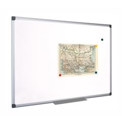 VICTORIA  Bílá, magnetická, utíratelná tabule, hliníkový rám, 100 x 150 cm