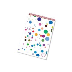 Blok A5 poznámkový s horní spirál. vazbou, 50-listový