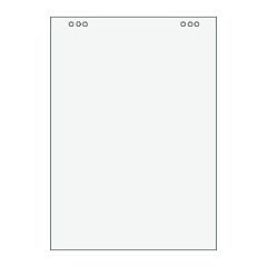 Blok Flipchart čistý 80g, 680x990mm, 20 listů