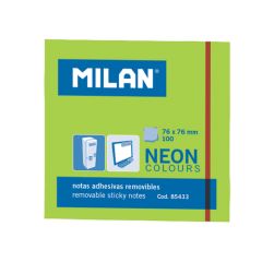 Blok lep NEON MILAN 76 x 76 mm zelený