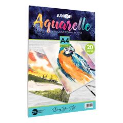 Blok na malování akvarelovými technikami Aquarelle - A4 PREMIUM 20 listový, 180g/m2