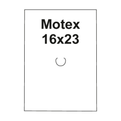Cenové etikety MOTEX 16x23 bílé, hranaté