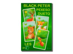 Černý Petr/Pexeso/Dueto les 3v1 7x10,5x1,5cm  31ks v krabičce