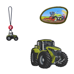 Další sada obrázků MAGIC MAGS Green Tractor Jimmy pro kufříky GRADE, SPACE, CLOUD, 2v1