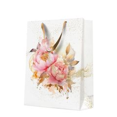 Dárková taška big 30x41x12 cm Artistic Peony Seamless
