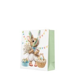 Dárková taška medium 20x25x10 cm Vintage BunnyS Easter Gift
