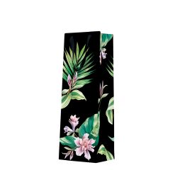 Dárková taška na láhev 12x10x37 cm Exotic Flowers