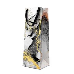 Paw  Dárková taška na láhev - Marble 12x10x37 cm