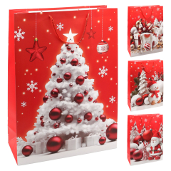 Dárková taška vánoční 7271 velikost XXL 48 x 18 x 72 cm (mix 4 vzorů)