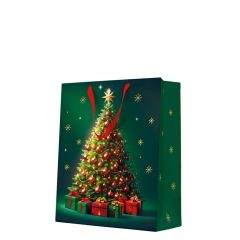 Dárková taška velká - Classic Christmas tree 26,5x13x33,5 cm