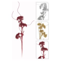 Dekorace - Větev s květy 68 cm, mix / 1ks