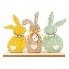 Dekorace Zajíci 26 x 19 x 5 cm k postavení