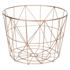Dekorace závěsná - Koš měděný 34 cm, 1ks