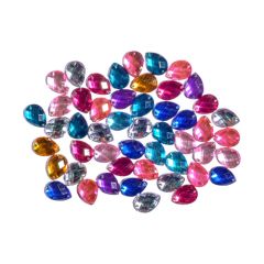 Dekorační kamínky mix barev, 50 ks