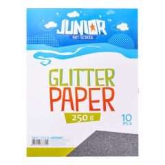 Dekorační papír A4 10 ks černý glitter 250 g