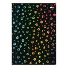 Deska s gumičkou Happy Color 24 x 31 cm (A4) karton - Miaow černá