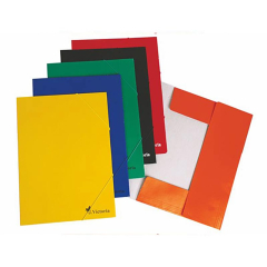 VICTORIA  Deska s gumičkou, kartonová A4, VICTORIA, oranžová