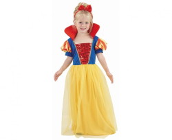 GoDan S.A.  Dětský kostým Trpasličí princezna (šaty s límcem, čelenka), velikost 92/104 cm