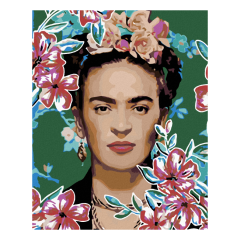 zuty  Diamantové malování (s rámem) - Frida Kahlo I