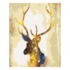 zuty  Diamantové malování (s rámem) - Zlatý jelen