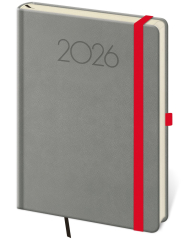 Diář 2026 denní A5 New Praga - tmavě šedý