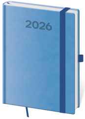 Diář 2026 denní B6 Print Pop - světle modrý