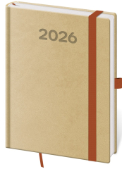 Diář 2026 týdenní B6 Print Pop - cappuccino