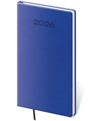 Diář 2026 týdenní kapesní diář A5 Soft - modrý