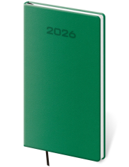Diář 2026 týdenní kapesní diář A5 Soft - zelený