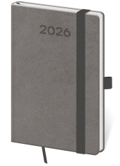 Diář 2026 týdenní kapesní Tisk Pop - šedý
