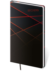 Diář 2026 týdenní kapesní Vario - 1 ČERNÝ DESIGN