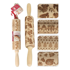 Dřevěný vánoční váleček (4 varianty)