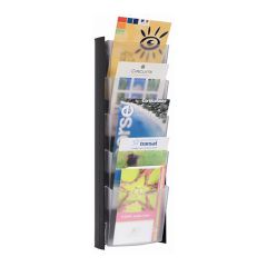 ALBA  Držák, katalogový nástěnný A5, 5 složek, černý