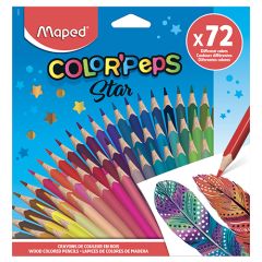 Farebné ceruzky trojboké MAPED ColorPeps 72 farieb
