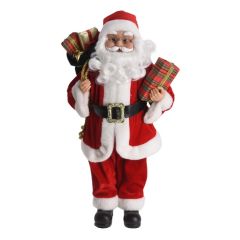 KOOPMAN  Figurka - Santa Claus bílo-červený 80 cm